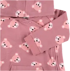 Ciraf vauvojen collegehaalari Nalle - pink bear face aop - 3