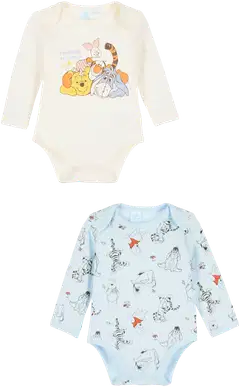 Disney vauvojen body 2-pack Nalle Puh ZH03030 - Valkoinen/v.sininen - 1