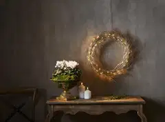 Star Trading Led-valokranssi Fizzy 45 cm, kulta - 4
