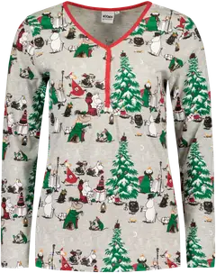 Moomin by Martinex naisten pyjama Talvijuhla 586404 - HARMAA - 2