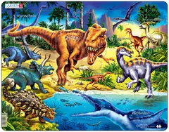 Larsen Maxi Palapeli Dinosaurukset, liitukausi 57 palaa - 1