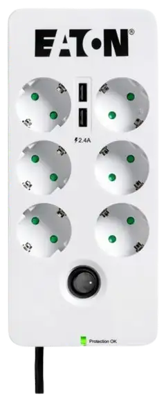 Eaton ylijännitesuoja Protection Box 6 USB DIN - 1