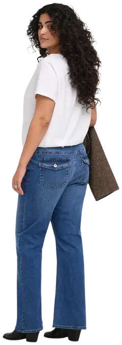 Only Carmakoma naisten farkut Carphoebe - Medium Blue Denim - 5