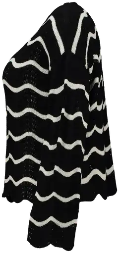 Hailys naisten neule So44la - black/offwhite stripe - 2