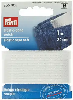 Prym resorikuminauha 30 mm valkoinen 1 m/pakkaus - 1