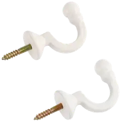 Ihanin tamppikoukku valkoinen 2kpl - 2