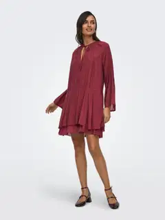 JDY naisten mekko Jdyharper - Oxblood Red - 4