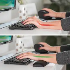 Hama näppäimistörannetuki, Ergo, musta - 5