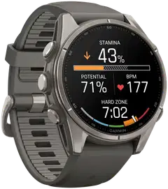 Garmin Fenix 9 43 mm titaani- ja kivenharmaa urheilukello - 5