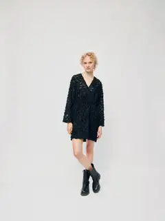 WKLY. naisten lyhyt juhlamekko 135724 - BLACK - 4