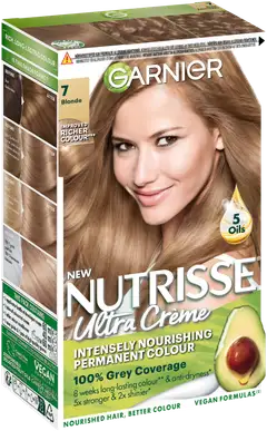 Garnier Nutrisse Ultra Creme 7.0 Blonde Keskivaalea kestoväri 1kpl - 1