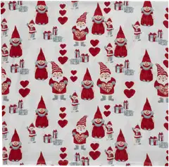 House sisustustyynynpäällinen Gnomes 50x50 cm punainen/harmaa/valkoinen - 2