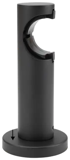 Ihanin verhotangon click-kannakkeet mattamusta 28mm 2kpl/pss - 2