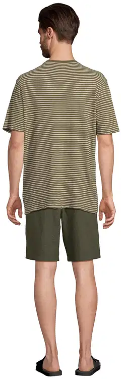 London Fog miesten pellavashortsit 202LF15264 - D. green - 3