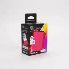 Gamegenic Matte Prime -korttisuojat 66 × 91 mm, punainen - 1