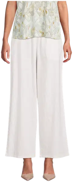 London Fog naisten pellavasekoitehousut 222L261710 - Cloud dancer - 1