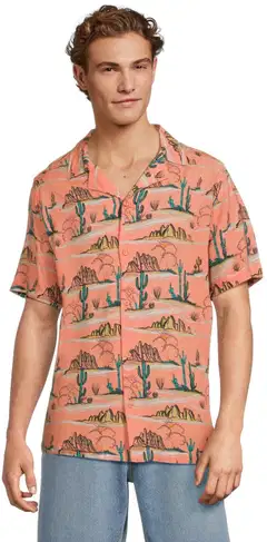 WKLY. miesten Hawaii-paita Desert Cowboy 194W152611 - Dusty orange - 1