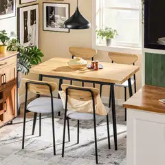 SoBuy ruokapöytäsetti vaalea tammi OGT52-N - 2