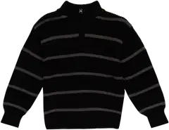 Ciraf lasten vetoketjuneule 25PC264406 - black grey stripes - 1