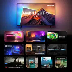 Philips 43" PQS8601 4K QLED Ambilight Smart TV - 4