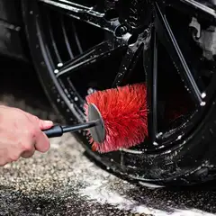 Maxshine 7011013 vanneharja – 45 cm pitkä, taipuisa ja naarmuttamaton harja vanteiden ja ahtaiden alueiden tehokkaaseen puhdistukseen - 3