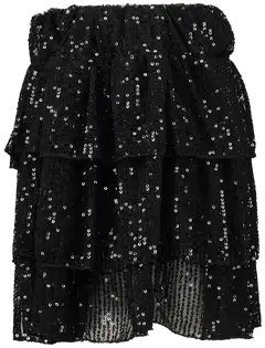 Hailys tyttöjen hame Li44ssi - Black glitter - 2