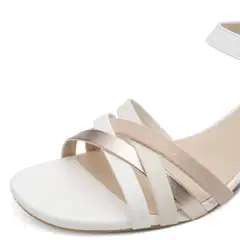 Jana shoes sandaali, leveä lesti - WHT/ROSE COMB - 6