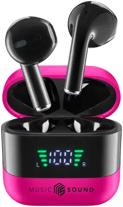 MusicSound langattomat nappikuulokkeet Spark pinkki - 1