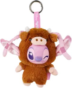 Simba Walt Disney YuYus Stitch tai Angel, maskottipehmo, 12 cm, laukkuun, reppuun tai avaimenperään - 7