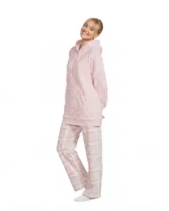 Actuelle naisten fleecetunika 212A382637 - Pink-a-boo - 4