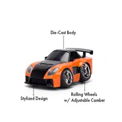 Jada Fast & Furious Small Blocks auto, 6,5 cm, 1:43, die-cast, lajitelma, myydään yksittäin - 10