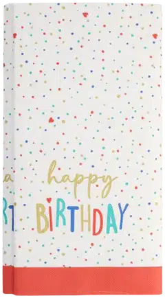 Pöytäliina, paperia 120 cm x 180 cm "Happy Birthday" - 1