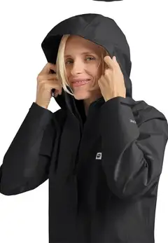 Jack Wolfskin naisten trailtime 2L w kuoritakki A63902 - BLACK - 5