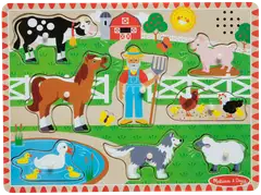 Melissa & doug Äänipalapeli Piippolan vaarilla oli talo (englanninkieliset laulut) - 2