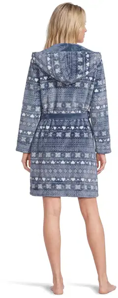 Actuelle naisten lyhyt aamutakki 212A382632 - Vintage indigo - 3