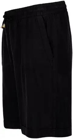 House naisten bermuda-shortsit pellavasekoitetta 222HP16333, D-mitoitus - Black linen - 2
