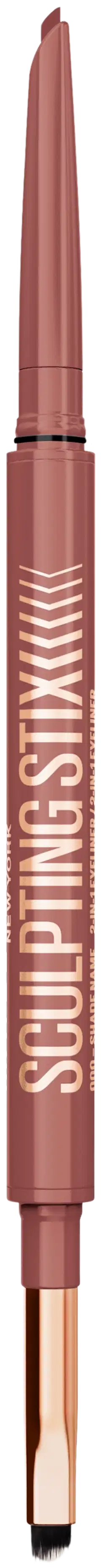 Maybelline New York Sculpting Stix Silmänrajauskynä Black Blur 0,7 g - Rosy Sculpt - 2
