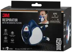 3M™ integroiduilla suodattimilla varustettu hengityssuojain 4255+, A2P3, orgaaniset höyryt - 4