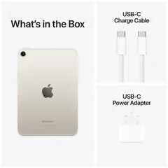Apple iPad mini (2024) WiFi + Cellular 256GB Tähtivalkea - 6