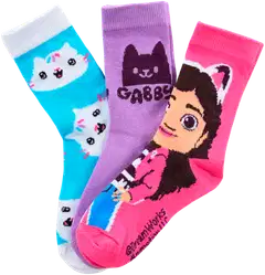 Gabby's Dollhouse lasten laadukas sukka 3 paria - Pack 1 - 2