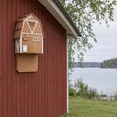 WildYard Big Bat Barn lepakkopönttö, 3 kammiota, setripuu, ruskea - 4