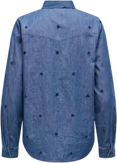 JDY naisten kauluspaita Jdylove - Medium Blue Denim - 2