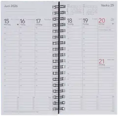 TimeSystem Pocket Minne Fickkalender 2026 svart (ruotsinkielinen taskukalenteri) - 2