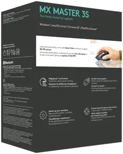 LOGITECH MX Master 3S Performance Wireless Mouse - GRAPHITE - 9