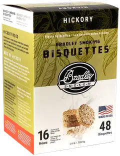 Bradley Smoker hikkorisavustusbriketit 48 kpl - 1