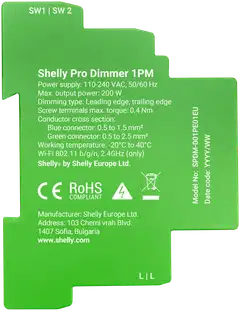 Shelly Pro Himmennin 1PM - 3