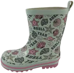 Ciraf lasten kumisaappaat Shell RB - Light green/pink - 3