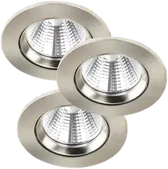 Nordlux LED-alasvalo Fremont IP23 2700K harjattu nikkeli 3kpl - 1