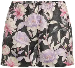 Actuelle naisten shortsipyjama 212A382625 - Black/AOP - 5