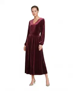 London Fog naisten juhlamekko 218L402624 - wine red - 3